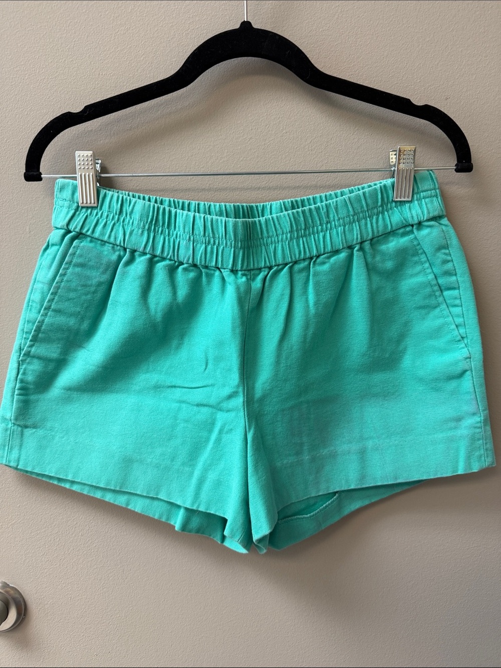 J. Crew Green Elastic Waist Shorts - Size 6